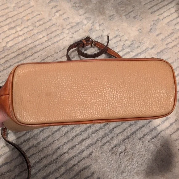 Dooney & Bourke Brown and Tan Leather Crossbody Bag - Picture 7 of 12